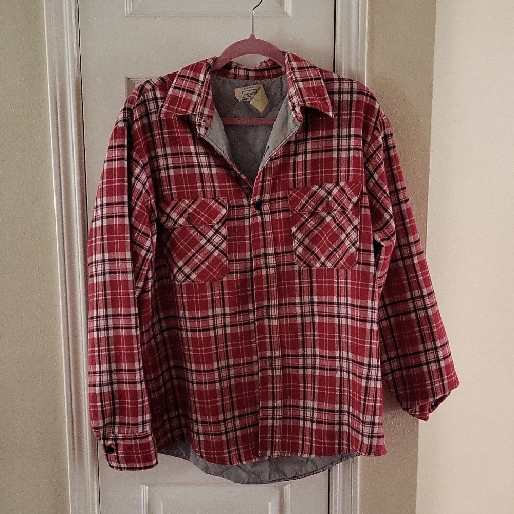 Vintage Sears flannel long sleeve shirt